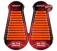 HOMAR Lacci Scarpe Elastici Senza Nodo Stringhe Impermeabile con Multicolore per Bambini e Adulti Scarpe da Ginnastica Stivali e Scarpe Casual Lacci di Gomma