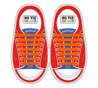Homar No Tie Lacci per scarpe per bambini e adulti - Impermeabile in silicone elastico piatto Laces Athletic scarpa da corsa con multicolore per Scarpe Sneakerboots bordo e scarpe casual (Kid Size Orange)