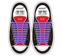 Homar No Tie Lacci per scarpe per bambini e adulti - Impermeabile in silicone elastico piatto Laces Athletic scarpa da corsa con multicolore per Scarpe Sneakerboots bordo e scarpe casual (Adult Size Purple)