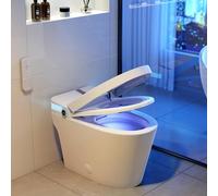 homary Smart WC con bidet integrato, sedile riscaldato per bidet automatico, coperchio con chiusura ammortizzata, 1,32 GPF, igienico, stile giapponese con display a LED e telecomando