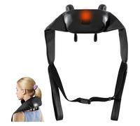 HOMASIS Massaggiatore Cervicale Collo Spalle e Schiena con Calore, Massaggiatore 4D Deep Massage per Corpo, Macchina da Massaggio Shiatsu senza Fili per Casa, Ufficio e Auto, Nero