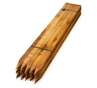 Homatz 10 picchetti da giardino in legno, 30 cm di lunghezza, quadrati, in legno trattato a pressione, per supporto di piante e alberi, pioli spessi 2,5 cm