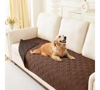 Homaxy Coperta per cani, impermeabile, lavabile, per esterni, coperta reversibile per cani, morbida coperta per gatti, per divano, letto, in viaggio (175 x 75 cm, marrone e cioccolato)