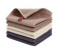Homaxy Strofinacci da cucina in 100% cotone, ultra morbidi, assorbenti, ad asciugatura rapida, 30,5 x 30,5 cm, confezione da 6, colori misti
