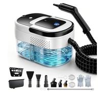 Hombasing Pulitore a Vapore 3 Bar, Pulsante Touch, 1600ML, 13 Accessori | riscaldamento 15 secondi, cavo 2 metri, per auto/cucina, portatile, serbatoio grande capacità, facile da usare