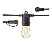 Hombli Estensione per Catena Luminosa da Esterno, Cavo da 5m | 10 Lampadine a Luce Calda per Giardino, Terrazze, Decorazione del Balcone e Matrimonio | Luminosità Regolabile | Impermeabile IP65