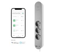 Hombli Smart Multipresa con 3 Prese AC e 2 Uscite USB, Multipresa Wi-Fi con Protezione da Sovratensioni e Sicurezza per Bambini, Monitoraggio dell'Energia, Cavo da 1,5m, Compatibile con Alexa e Google