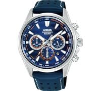 Hombre Sport Crono ESF Azul-Naranja Piel