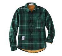 Hombres Top Regular Fit Botón Plaid Impresión Camice Uomo Estive Camicia Cotone Uomo Camicia Manica Corta Manica Lunga Estiva Corta Azzurra