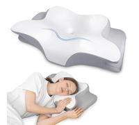 HOMCA Cuscino per il collo Cuscino per la testa, in memory foam Cuscino ergonomico per la testa Cuscino di raffreddamento 3D per la schiena, il fianco o la posizione prona, 62 x 41 x 11/13 cm