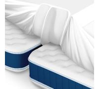 HOMCA Ponte Letto 2 in 1 Lenzuolo con Angoli 200x200cm Unisci Materassi Singoli In Matrimoniale, Riempie lo Spazio tra i Materassi, Cuneo per Materassi, Antiscivolo, Adatto a Coppie e Famiglie