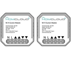 Homcloud Confezione da 2 di Modulo Smart Tapparelle Intelligente Wi-Fi da incasso per scatola elettrica 503, controllabile da APP, Alexa o Google