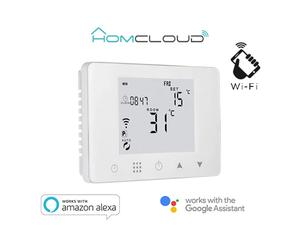 Homcloud Cronotermostato Wi-Fi Alexa/Google, Controllo Remoto e Vocale