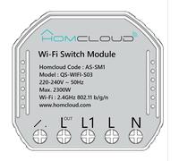 Homcloud Modulo Interruttore Wi-Fi Intelligente Da Inserire Nella Scatola Elettr