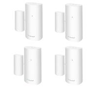 Homcloud Sensore Porte&Finestre Zigbee a contatto magnetico, 4-Pack, sistema di allarme di sicurezza intelligente, controllo APP, funziona con Alexa/Google Home, batterie incluse