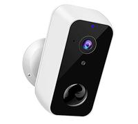 Homcloud Telecamera Videosorveglianza Smart Wi-Fi a Batteria da esterno Snap 11 con Night Vision e audio, Full HD e impermeabile
