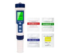 Homcoice Misuratore pH digitale 7 in 1, professionale PH TDS EC SALT ORP S.G Temperatura Meter, Tester Qualità Acqua d'alta precisione per acquari, piscine, acqua potabile e idroponica