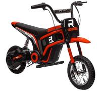 HOMCOM 24V Moto Elettrica per Bambini 8-12 Anni, Ruote 30.5cm, Rosso