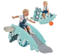 HOMCOM 3-in-1 Cavallo a Dondolo per Bambini 18-36 Mesi, Verde