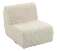 HOMCOM 360° Poltrona girevole 1 posto Chenille Beige | Sedia extra-large, imbottitura spessa, per camera da letto, soggiorno, piccolo spazio.