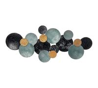 HOMCOM 3D quadro da parete ornamento da parete decorazione da parete quadro in metallo scultura da parete soggiorno arte per camera da letto sala da pranzo moderno 121 x 53 cm