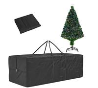HOMCOM Albero di Natale 120cm Illuminato e Borsa Porta Albero di Natale da 840L
