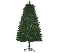 HOMCOM Albero di Natale 150cm Artificiale Base Rimovibile 454 Rami PVC e Acciaio