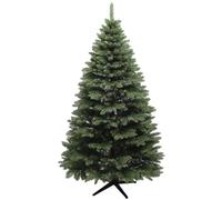 HOMCOM Albero di Natale 180 cm Artificiale con 1050 Rami Ignifughi, Albero di Natale Realistico Folto Pino Design a Cerniera con Base Pieghevole in Acciaio per Casa Interni, Verde