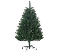 HOMCOM Albero di Natale Art. 120cm Base Croce d'Acciaio Rimov. Verde | 305 rami.