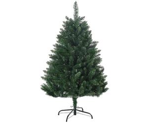HOMCOM Albero di Natale Art. 120cm Base Croce d'Acciaio Rimov. Verde | 305 rami.