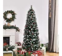 HOMCOM albero di natale artificiale 150 cm ignifugo con 360 rami verde