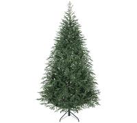 HOMCOM Albero di Natale Artificiale 150cm con 1375 Rami Folti e Base in Metallo