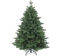 HOMCOM Albero di Natale Artificiale 152.4cm con 847 Rami, Base in Metallo, Verde