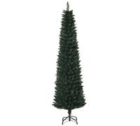 HOMCOM albero di natale artificiale 180 cm ignifugo con 380 rami di foglie in PVC