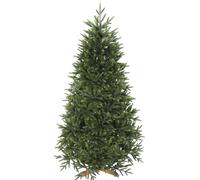 HOMCOM Albero di Natale Artificiale 180cm, Abete Nordmann Folto Realistico | 732 Rami in PE Ignifughi, Base Pieghevole in Legno di Pino, Facile Montaggio, Decorazione Natalizia, Casa e Interni, Verde