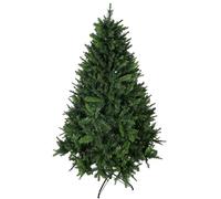 HOMCOM Albero di Natale Artificiale 180cm con 786 Rami Apertura Automatica, Albero di Natale Folto con Base in Metallo Facile da Montare, Verde