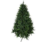 HOMCOM Albero di Natale Artificiale 180cm con 786 Rami e Base in Metallo, Verde