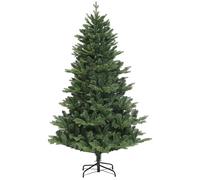 HOMCOM Albero di Natale Artificiale Alto 180 cm con 818 Rami, Albero di Natale Realistico con Base in Acciaio per Ufficio e Casa, Verde