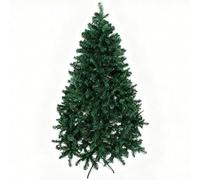 HOMCOM Albero di Natale Artificiale Alto 180cm con 1000 Rami Rigogliosi