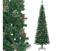 HOMCOM Albero di Natale Artificiale cm con rami a 27 punte + Supporto Pieghevole Verde