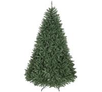 HOMCOM Albero di Natale Artificiale con Rami a Cerniera e Base Pieghevole