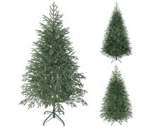 HOMCOM Albero di Natale Artificiale con Rami Folti e Base in Metallo