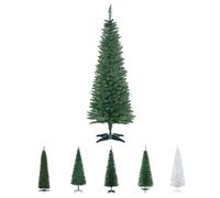 HOMCOM Albero di Natale in PVC con Rami Realistici e Base in Plastica