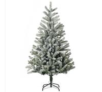 HOMCOM albero di natale innevato artificiale 150 cm con 521 rami in PVC e Base in PE