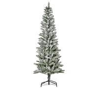 Homcom Albero di Natale Snowy Artificiale 180 cm con 394 Rami e Base Pieghevole