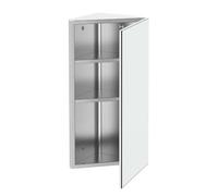 HOMCOM Armadietto Angolare Bagno con Chiusura Magnetica 60x30x18.4cm