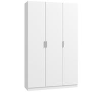 HOMCOM Armadio Camera da Letto 3 Ante con Soft Close 109x37x180 cm Bianco