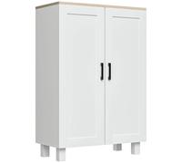 Homcom Armadio da Salotto Moderno con 2 Ante Mensola Regolabile 60X30X90 cm