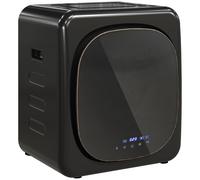 HOMCOM Asciugabiancheria Carico 4 kg con Timer, Programma Smart e Luce UV Nero