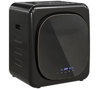 HOMCOM Asciugatrice ad Aria Carico 4kg con Timer e Programma Smart, in Acciaio Inox e ABS, 48x40x56 cm, Nero Aosom Italy